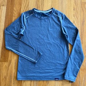 Patagonia kids Capilene sz L(12) gray top, like new